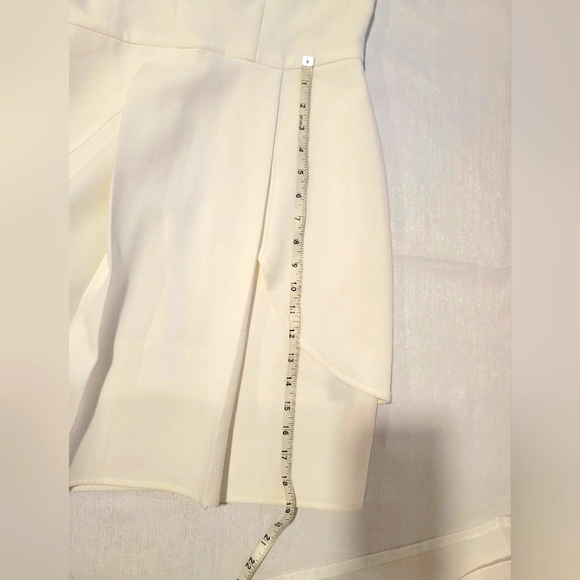 Adelyn Rae Size XS Off Shoulder Layered Sheath Dress Ivory Women - Picture 5 of 6